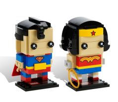 LEGO Comic-Con Brickheadz 41490 Superman and Wonder Woman