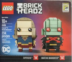 LEGO Comic-Con Brickheadz 41496 Super Girl and Martian Manhunter