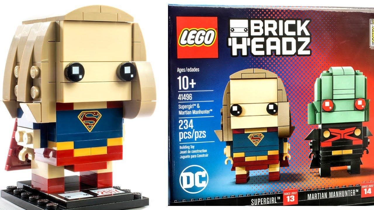 Kostky Figy LEGO SETY Comic Con LEGO BrickHeadz 41496 Supergirl Martian Manhunter