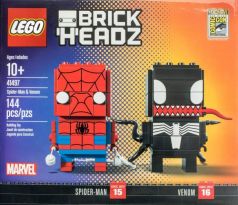 LEGO Comic-Con Brickheadz 41497 Spider-Man and Venom