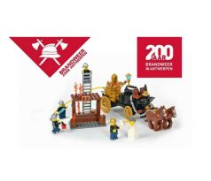 Lego Set 1-Jaar 200 Certified Professional Brandweer Antwerpen Fire Engine