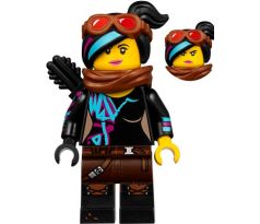 LEGO (70840) Lucy Wyldstyle with Black Quiver, Reddish Brown Scarf and Goggles, Smile / Angry The Lego Movie 2