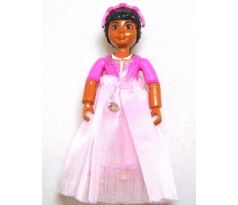 LEGO (5865) Belville Female - Princess Paprika Dark Pink Top Lace Inset with Skirt, Headband
