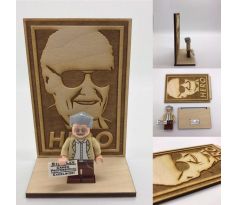 LEGO Stan Lee Minifigure and Plaque- Custom
