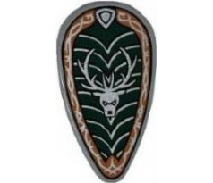 Minifigure, Shield Ovoid with Stag Head Pattern