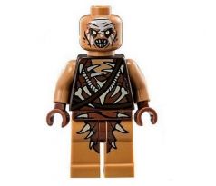 LEGO (79017) Gundabad Orc - Bald, White Forehead Paint - Silver Buckle and Shirt Grommets- The Hobbit and the Lord of the Rings: The Hobbit