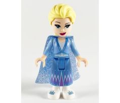 LEGO (41168) Elsa - Glitter Cape with Two Tails, Medium Blue Skirt with White Shoes Disney: Frozen II Shoes