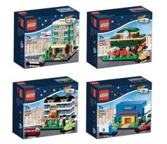 LEGO (41141-41144) Hotel, Toys "R" Us Store, Bakery, Train Station - Modular Buildings