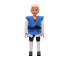 LEGO (5807) Belville Male - Prince Justin - White Shirt with Laces and Royal Crest Logo Pattern, Vest with - Belville