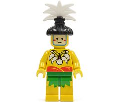 LEGO (6264) Islander, King, with Black Hair-Piece - Pirates I: Islanders