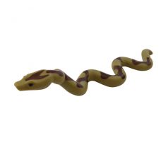 LEGO (60301) Snake, Large with Raised Head with Black Eyes and Dark Brown Splotches / Scales Pattern