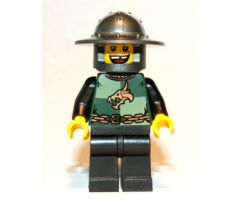 LEGO (853373)  Dragon Knight Quarters, Helmet with Broad Brim, Missing Tooth (Chess Pawn) - Castle