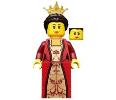 LEGO (10223)  Queen with Dark Brown Hair - Castle: Kingdoms