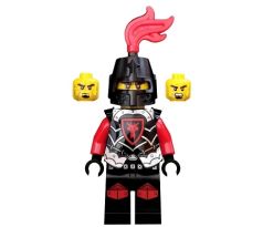 LEGO (70402) Dragon Knight Armor with Dragon Head, Helmet Closed, Red Plume, Black Bushy Eyebrows - Castle