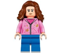 LEGO (76407) Hermione Granger, Bright Pink Jacket with Stains, Closed / Determined Mouth - Harry Potter: Prisoner of Azkaban