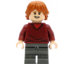 LEGO (75947) Ron Weasley, Dark Red Sweater, Dark Bluish Gray Medium Legs - Harry Potter: Prisoner of Azkaban