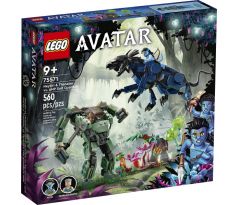 LEGO Avatar 75571 Neytiri a thanator vs. Quaritch v AMP obleku