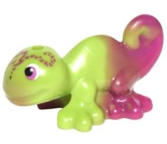 LEGO (41185) Chameleon, Friends / Elves with Black, Magenta and White Eyes and Marbled Magenta Pattern (Hidee)