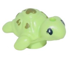 LEGO (41695) Turtle Baby, Friends with Black Eyes and Olive Green Spots Pattern