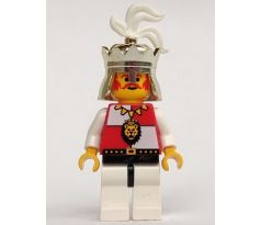 LEGO (6044)  King, with black/white legs - Castle: Royal Knights