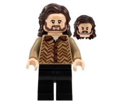 LEGO (76404) Sirius Black - Dark Brown Hair, Dark Tan Sweater - Harry Potter
