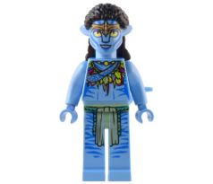 LEGO (75572) Neytiri - Lime and Magenta Feather Necklace, Headband, Open Mouth Smile - Avatar