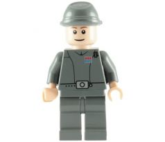 LEGO (7264) Imperial Officer (Captain / Commandant / Commander) - Cavalry Kepi, Smile and Brown Eyebrows - Star Wars Episode 4/5/6