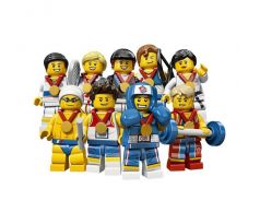 LEGO (8909) Minifigure, Team GB (Complete Series of 9 Complete Minifigure Sets)