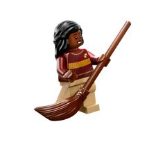 LEGO (76409) Angelina Johnson - Dark Red Gryffindor Quidditch Sweater, Tan Legs - Harry Potter