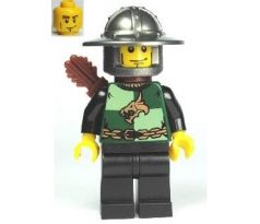 LEGO (852922)  Dragon Knight Quarters, Helmet with Broad Brim, Vertical Cheek Lines, Quiver -