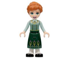 LEGO (43204) Anna - Dark Green Skirt with Flowers, Sand Green Vest, Light Aqua Sleeves - Disney Frozen