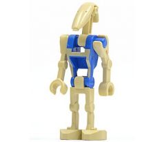 LEGO (75041) Battle Droid Pilot with Blue Torso with Tan Insignia and One Straight Arm - Star Wars