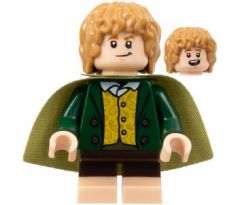 LEGO (10316) Meriadoc Brandybuck (Merry) - Medium Nougat Hair, Light Nougat Feet- The Lord of the Rings