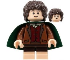 LEGO (10316) Frodo Baggins - Dark Green Cape, Light Nougat Feet - The Lord of the Rings