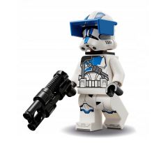 LEGO (75345) Clone Heavy Trooper, 501st Legion (Phase 2) - White Arms, Blue Visor, Backpack, Nougat Head, Helmet with Holes - Star Wars The Clone Wars