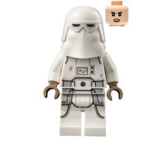 LEGO (75320) Snowtrooper - Female, Printed Legs, Dark Tan Hands, Light Nougat Head, Angry Smile - Star Wars: Star Wars Legends