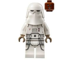 LEGO (75320) Snowtrooper - Male, Printed Legs, Dark Tan Hands, Reddish Brown Head, Grimace- Star Wars: Star Wars Legends