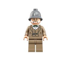 LEGO (77012)  Professor Henry Jones Sr. - Dark Bluish Gray Pith Helmet - Indiana Jones: Last Crusade