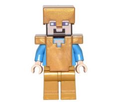 LEGO (21127) Steve - Pearl Gold Legs, Helmet, and Armor - Minecraft