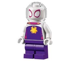 LEGO (10790) Ghost-Spider - Medium Legs, Trans-Clear Helmet -  Spidey and his Amazing Friends