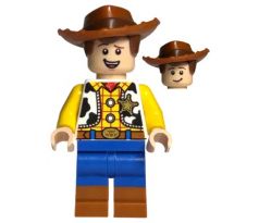 LEGO (43212) Woody - Normal Legs, Minifigure Head, Open Mouth Smile - Disney 100