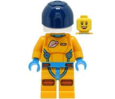 LEGO (60349) Rivera - Bright Light Orange and Dark Azure Space Suit - Town: City: Space Port