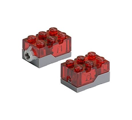 LEGO 21325 Electric, Light Brick 2 x 3 x 1 1/3 with Trans-Red Top and Red LED Light