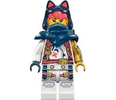 LEGO (71792) Sora - White and Coral Racing Suit, Hood - NINJAGO: Dragons Rising Season 1