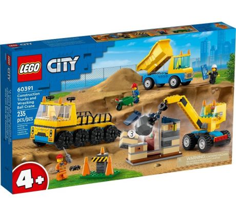 LEGO City 60391 Vozidla ze stavby a demoliční koule