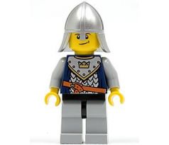 LEGO (852271)Crown Knight Scale Mail with Crown, Helmet with Neck Protector, Crooked Smile - Castle: Fantasy Era