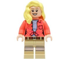 LEGO (76957) r. Ellie Sattler - Coral Shirt, Hair over Shoulder - Jurassic Park