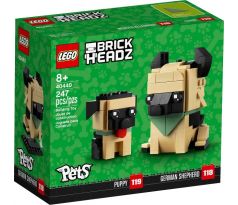 LEGO 40440 German Shepherd & Puppy - Brickheadz