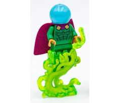 LEGO (76174) Mysterio - Light Bluish Gray Head, Satin Trans-Light Blue Helmet, Single Hole Cape - Super Heroes: Spider-Man