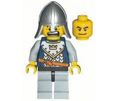 LEGO (7097) Fantasy Era - Crown Knight Scale Mail with Crown, Helmet with Neck Protector, Dual Sided Head -Castle: Fantasy Era